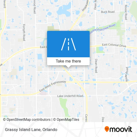 Grassy Island Lane map