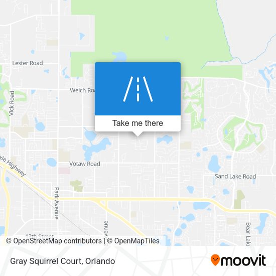 Gray Squirrel Court map