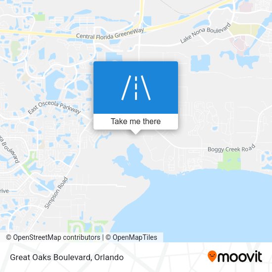 Great Oaks Boulevard map