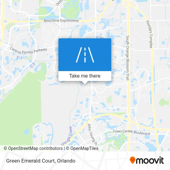 Green Emerald Court map