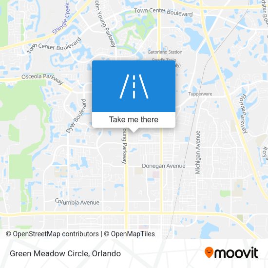 Mapa de Green Meadow Circle