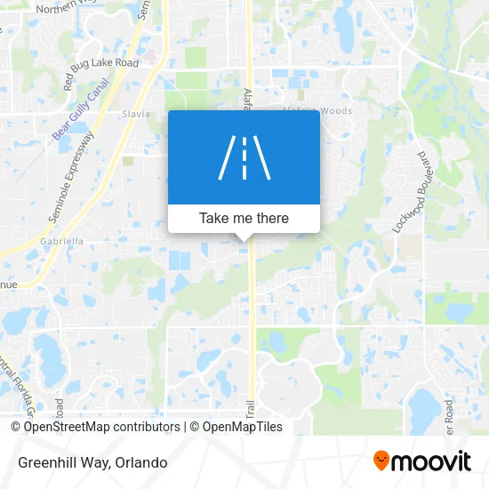 Greenhill Way map