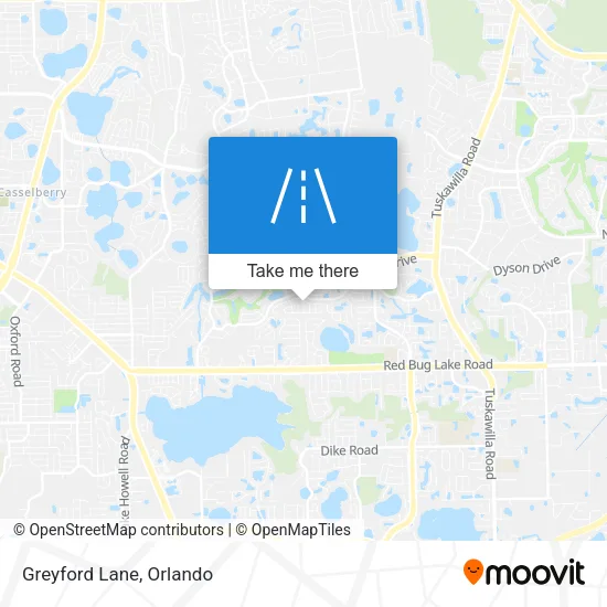 Greyford Lane map