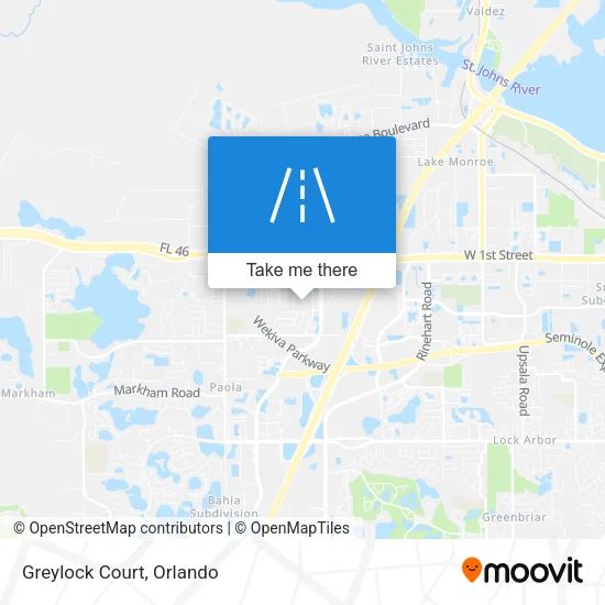 Greylock Court map