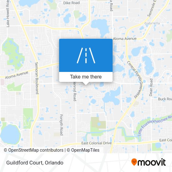Mapa de Guildford Court