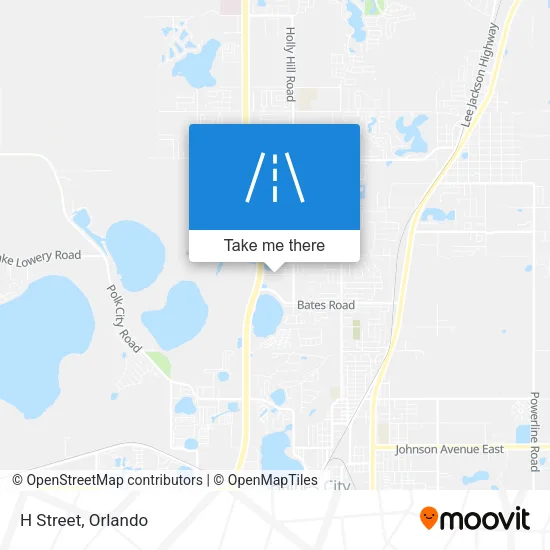 H Street map