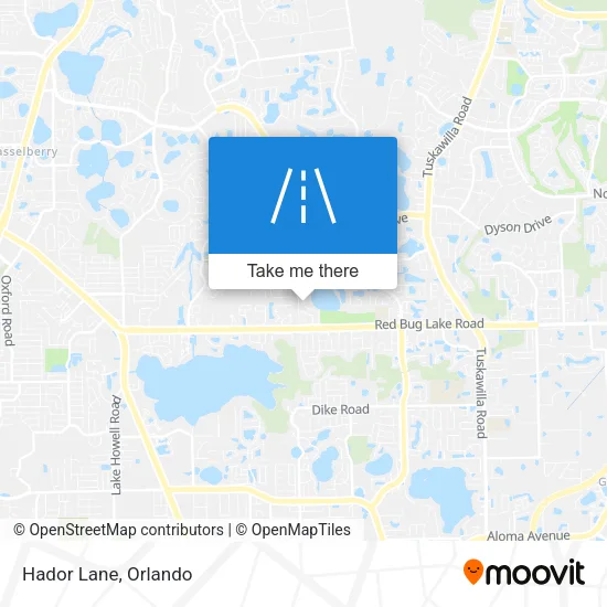 Hador Lane map