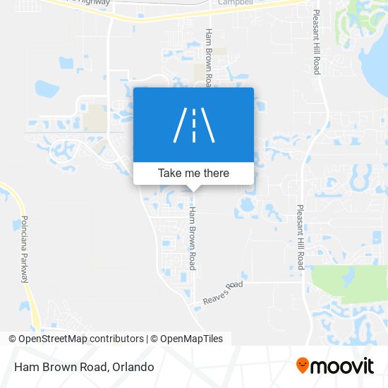 Mapa de Ham Brown Road