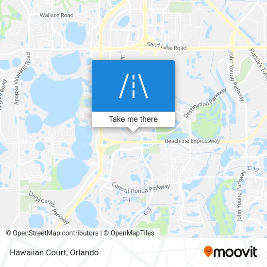 Mapa de Hawaiian Court
