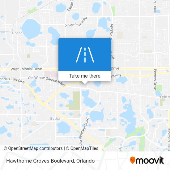 Hawthorne Groves Boulevard map