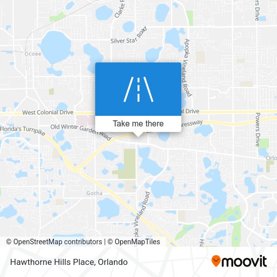 Hawthorne Hills Place map