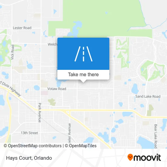 Hays Court map
