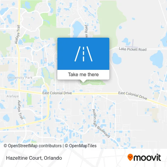 Hazeltine Court map