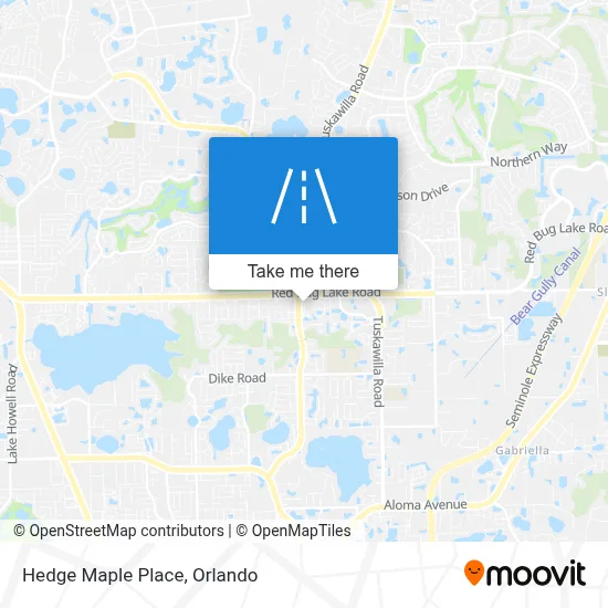 Hedge Maple Place map