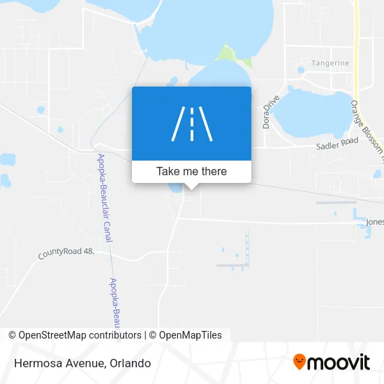 Hermosa Avenue map