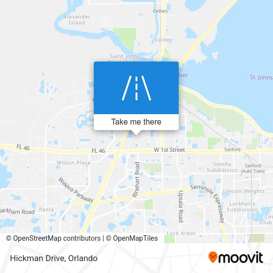 Hickman Drive map