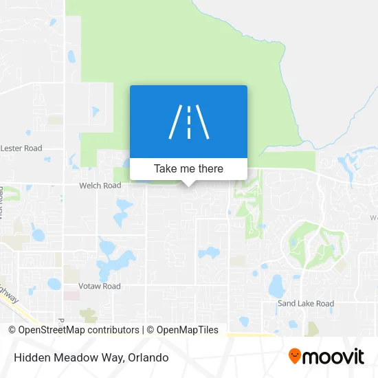 Hidden Meadow Way map