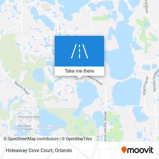 Hideaway Cove Court map