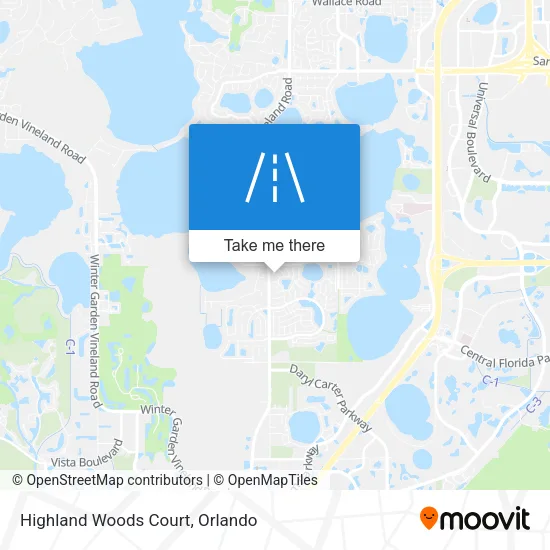 Highland Woods Court map