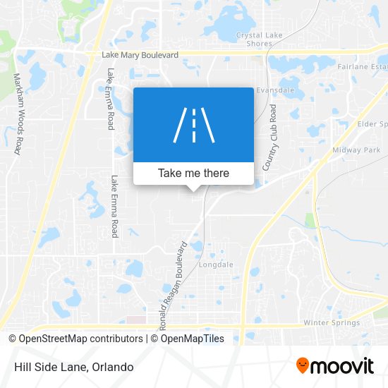 Mapa de Hill Side Lane