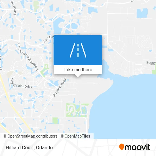 Hilliard Court map