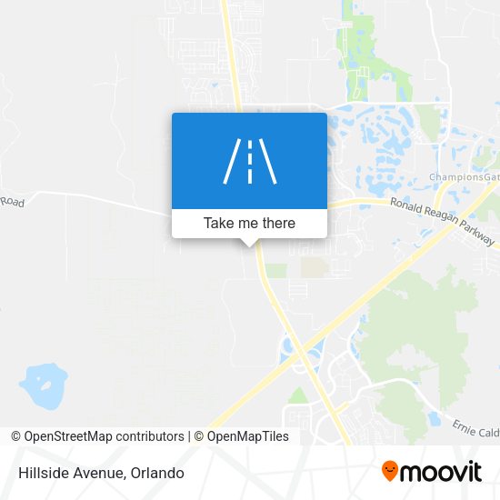 Hillside Avenue map