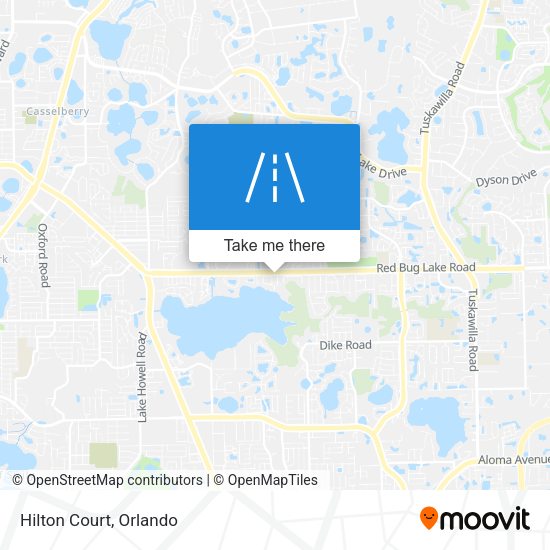 Mapa de Hilton Court