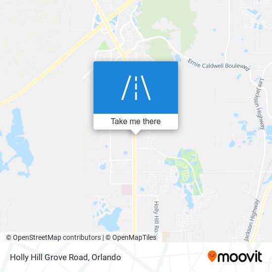 Holly Hill Grove Road map