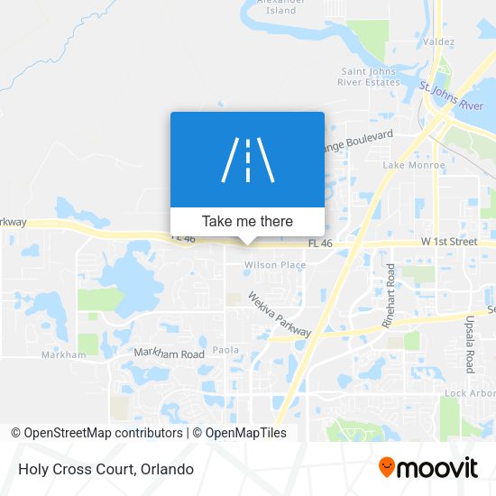 Mapa de Holy Cross Court