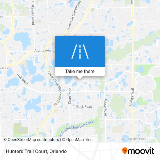 Mapa de Hunters Trail Court