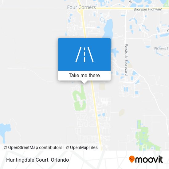 Mapa de Huntingdale Court
