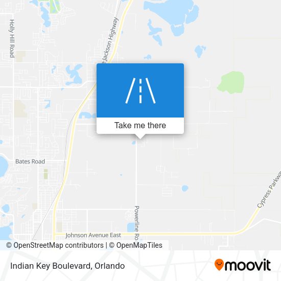 Indian Key Boulevard map