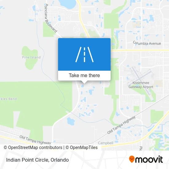 Indian Point Circle map