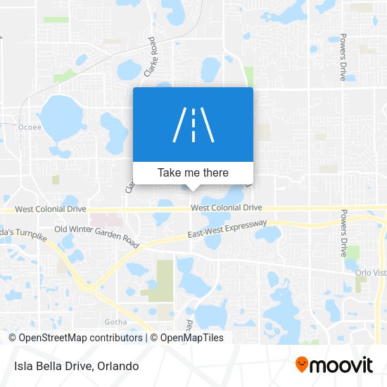 Mapa de Isla Bella Drive
