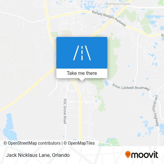 Mapa de Jack Nicklaus Lane