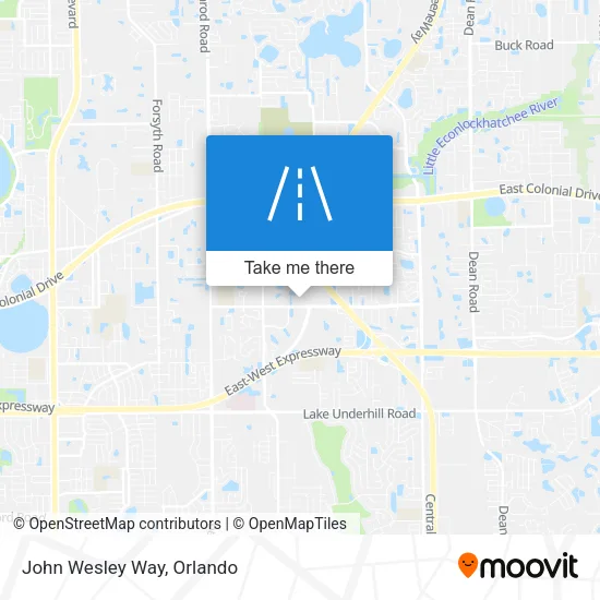 John Wesley Way map