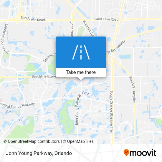 John Young Parkway map