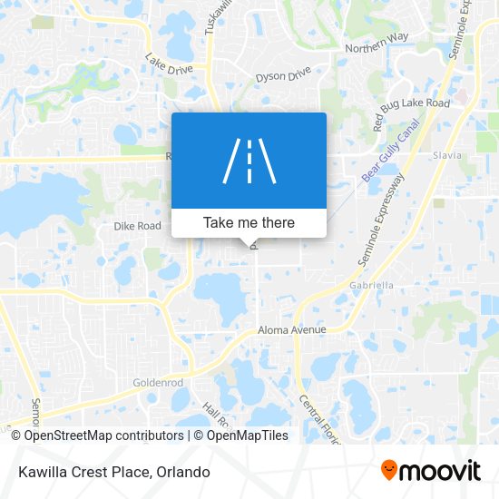 Kawilla Crest Place map