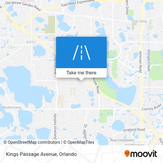 Kings Passage Avenue map