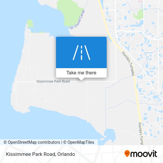 Kissimmee Park Road map