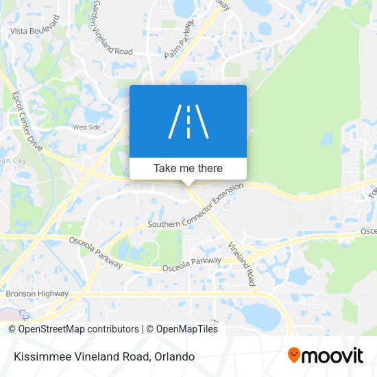 Kissimmee Vineland Road map