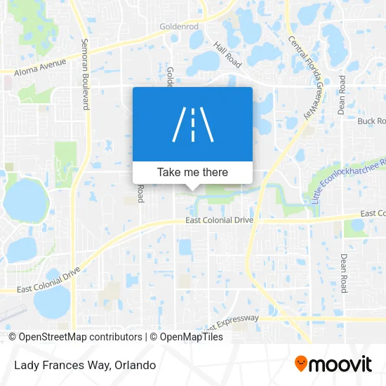 Lady Frances Way map
