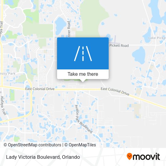 Lady Victoria Boulevard map