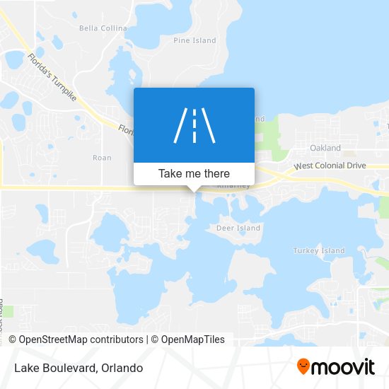 Lake Boulevard map