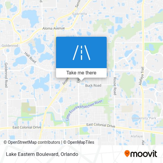 Lake Eastern Boulevard map