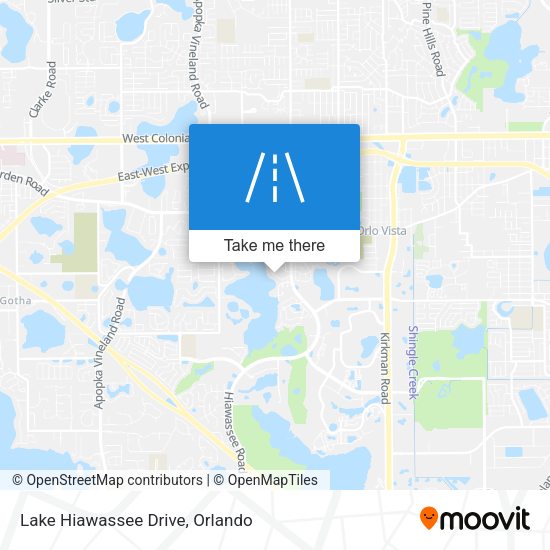 Lake Hiawassee Drive map