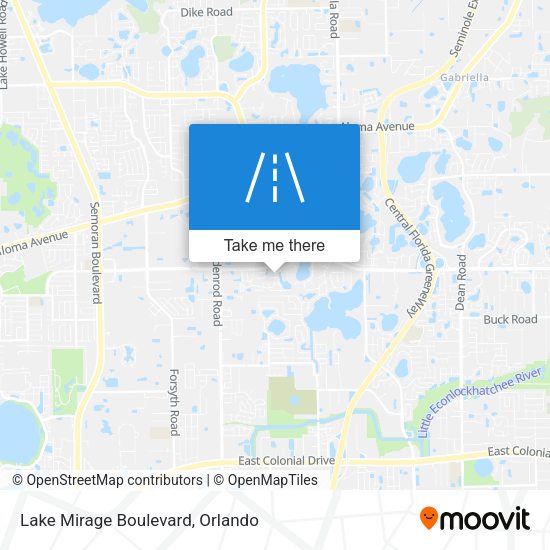 Mapa de Lake Mirage Boulevard