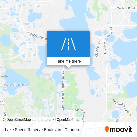 Lake Sheen Reserve Boulevard map
