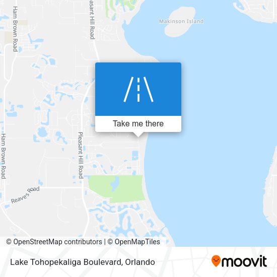 Lake Tohopekaliga Boulevard map