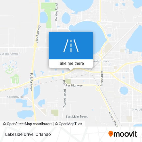 Mapa de Lakeside Drive